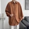 Camisa elegante de otoño estilo Hong Kong para hombre, estilo coreano, moderna, a la moda, guapa y con diseño de camisa de hadas, abrigo de nicho