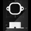 Accesorios para tuberías de PVC tridimensionales estándar americano transfronterizos H706, sujetadores de plástico, cubiertas para tornillos de mesa, accesorios para cubiertas de patas de mesa