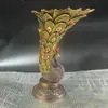 Adornos de Jarrón Pavo Real Antiguo de Cobre Dorado, Decoración del Hogar Regalos Creativos y Manualidades, Suministro en Vivo y Venta al por Mayor