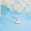 Collar de Amor de Fritilaria Blanca con Aceite Goteando para Mujer Verano Clavícula Lujo Ligero Diseño Nicho Sentido Avanzado 2022 Nuevas Explosiones Temperamento
