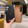 Funda de Cuero con Patrón de León Estampado y Tacto Suave para Teléfono Samsung S23Ultra S24FE Cubierta Protectora Resistente a Caídas