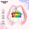 Sprunki caja de ritmos ropa niños camiseta de manga larga 2025 nuevo juego de música algodón camiseta interior top