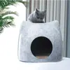 Los fabricantes suministran nido para gato de tela no tejida cama para gato villa para gato perrera para Teddy disponible para las cuatro estaciones nido para gato de fieltro