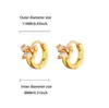 Aliexpress Europeo y Americano Transfronterizo Lujo Ligero Ins Mariposa Cobre Pedrería Versátil Clips para Orejas y Pendientes para Mujer Venta al por Mayor