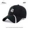 Boné de Baseball Retrô Americano com Letra R e Linhas de Design Únicas, Emagrecimento Facial, Chapéu Versátil para Proteção Solar