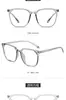 Gafas de marco negro anti luz azul para estudiantes mujeres, marco grande, gafas rojas de internet, se pueden usar para montura de gafas para miopía para hombres, moda retro sin maquillaje