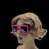 Fabricante Proporciona Gafas Luminosas de Mosaico LED para Fiestas de Cumpleaños, Gafas de Luz Fría con Destellos Transfronterizos para Bar Disco El