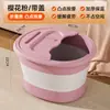Cubo plegable para pediluvio, portátil para el invierno, adecuado para remojar pantorrillas, aislado, para uso doméstico en otoño e invierno, cuenca para remojar pies para dormitorio, bañera para pediluvio