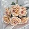 Celebridad de internet 7 cabezas capsicino rosa flor artificial boda hogar decoración suave relieve foto realista decoración transfronteriza