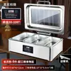 Fogão de Café da Manhã Suporte de Panela Utensílios de Mesa Aço Inoxidável Fogão de Buffet Fogão de Buffet Quadrado Hidráulico Fogão de Aquecimento Elétrico Suporte de Aquecimento Hotel