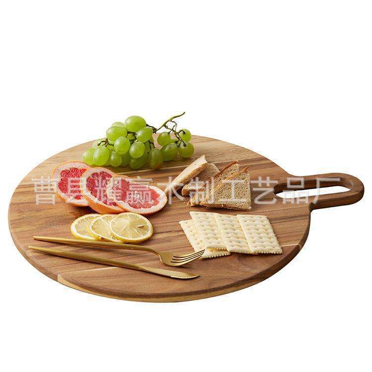 相思木切菜砧板 厨房双面切菜板 面包牛排水果点心托盘 可定制