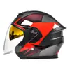 Anuncio Casco de Motocicleta Eléctrica Certificado 3C para Hombres y Mujeres Casco Medio de Seguridad Transpirable para Motociclismo en Todas las Estaciones