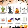Cartão de pátio de Halloween 2025 novo pátio externo abóbora fantasma cartão fofo decoração de gramado fileira de inserção