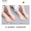 Sapatos de Salto Alto e Meias para Mulheres no Verão, Meias Invisíveis de Meia-Palma de Seda Gelo Fina Antiderrapantes que Não Caem do Calcanhar, Meias Sapatilha