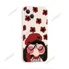 Comercio Exterior Más Vendido Funda Roja con Rubor para Niña Linda para Apple 17 Pro iPhone 18/15 Funda de Silicona