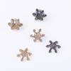 Placa Flor Estrela de Seis Pontas Redonda Pérola Imitação Cravejada de Diamante Fivela de Diamante Acessórios Liga DIY Sapatos Roupas Bolsa Acessórios Feitos à Mão