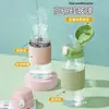 Vaso de agua de vidrio de borosilicato alto con bola de gravedad y popote, nuevo modelo 2026 vaso graduado para mujer, vaso de agua con popote para mujeres embarazadas