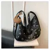 Bolsa de Mano de Moda Tendencia de Comercio Exterior para Mujer Nuevo Diseño de Gran Capacidad Bolsa Tipo Dumpling Moda Casual Bolso de Hombro Cruzado