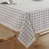 Tela de encaje de lino de algodón arte textil fresco y simple tela de cubierta rectangular para mesa de centro mantel para mesa cuadrada mesa redonda jardín de infantes