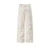 Pantalones de Trabajo Rectos con Pliegues Estilo Retro Americano para Hombre Marca de Tendencia High Street Vibe Sueltos Desgastados Paracaidista Casual