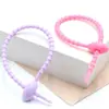 Cinta de silicona de colores cinta de renacuajo llavero DIY bolsa de joyería colgante de caja sorpresa correa de paquete de datos cordón