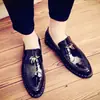 Moda Británica de Invierno Zapatos Casuales de Cuero con Punta Zapatos sin Cordones para Salón de Peluquería de Discoteca Zapatos Mocasines que Aumentan la Altura Zapatos Cálidos de Algodón para Hombre