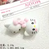 Accesorios de resina de dibujos animados lindos tridimensionales pegamento de crema DIY hecho a mano pasador cuerda para el pelo llavero bolsa sorpresa hebilla de zapato