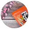 Bolsa de embalaje para orejas de plata naranja universal hongo blanco autocierre cremallera bolsa de plástico para alimentos 100g 150g250G