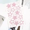 Adesivos de estrela pentagrama azul com strass para show, maquiagem de apoio azul, adesivos de pedras de strass autoadesivos para meninas