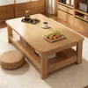 Mesa de Centro Sala de Estar Hogar Modelo Nuevo Apartamento Pequeño Habitación de Alquiler Simple Uso Estilo Japonés Minimalista Moderno Mesa de Centro para Sofá Mesa