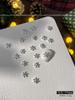 Enfeites de unha de floco de neve de natal, liga de ouro e prata, diamante, luz de flash requintada, ornamentos de armadura de luxo para uso no atacado