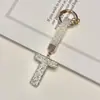 Pingente de chaveiro de carro com 26 letras em inglês cravejado de diamantes transfronteiriço, decoração de bolsa com strass de argila, atacado de chaveiro de celular