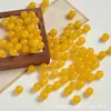 Cuentas de Cristal de Jade Ágata Imitación de 8/10 mm, Cuentas de Vidrio de Color Sólido, Accesorios para Pulseras y Collares Hechos a Mano para DIY