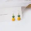 Pendientes de Oreja de Piña Fresca y Dulce Estilo Coreano para el Verano Pendientes Cruzados Populares de Lujo Ligero Estilo Europeo y Americano Venta al por Mayor