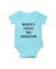 Traje de una pieza para recién nacidos con diseño de triángulo de bebé azul con diseño de liebre, traje de escalada de una pieza con sublimación de color puro, ropa para niños