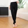 Pantalones de cachemir de cabra, ajustados y gruesos, para exterior, para otoño e invierno, leggings, pantalones cálidos de punto de talla grande y gruesos para mujer.