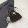 Bolsa de Mão Estilo Western Retrô de Nicho Novo Estilo Inverno 2025 Bolsa Transversal Personalizada Bolsa de Ombro Fashion Simples Tendência