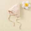 Sombrero de bebé 0-6 bebé otoño e invierno gorro con protección para las orejas gorro de punto para recién nacido gorro cálido con cordones puntiagudo