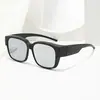 Gafas de Sol de Marco Grande de Moda para Clip-On en Gafas de Prescripción, Set de Clip-On de Gafas de Sol de Moda para Conducir y Pescar