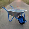 Carretilla de una rueda para transportar ladrillos, carretilla industrial engrosada, freno de una rueda, para construcción, arena, basura, recolección de verduras y frutas
