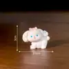 Paisagem em miniatura, filhote de cachorro criativo e fofo com laço, acessórios de decoração de paisagismo DIY, pequenos ornamentos de mesa
