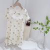Pijama de Verano para Niñas Camisón Falda de Encaje Yassel