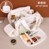 Transfronteiriço 2025 Nova Bolsa de Cosméticos Saco de Ombro Grande Capacidade Viagem Cosméticos Divisória Saco de Armazenamento Bolsa de Higiene Preguiçosa