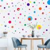 Pegatinas de pared de PVC de puntos de color de lunares para bricolaje transfronterizas, decoración para dormitorio, guardería, aula, habitación infantil, pegatinas autoadhesivas