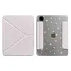 Las fundas protectoras rosas con rayas de estrellas son adecuadas para tabletas iPad mini 7/6, Air 4/5/6, Simple de 11/10ª generación