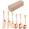 Acero inoxidable transfronterizo vajilla pública banquete pala para pizza cuchara de servicio para comida occidental Tenedor colador hotel auto-servicio piezas públicas juego