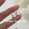 Pendientes Nuevos Estilo Coreano Primavera/Verano 2026 Plata de Ley S925 Recomendados por Bloggers Ins Exquisitos Parches Florales Pinzas para Orejas