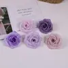Cabeça de Flor Rosa com Diamante Vintage Flor Artificial Decoração de Casa Sala de Estar Flor de Seda Mesa de Café Tampo de Mesa Arranjo de Decoração
