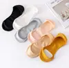 Calcetines de Verano Finos de Algodón para Mujer, Tipo Barco, Invisibles de Corte Bajo, Acolchados, Antideslizantes, Absorbentes de Sudor, Antideslizantes para Sandalias