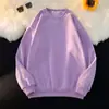 Sudadera de Color Sólido para Hombre, Básica, Cuello Redondo, Jersey Ligero, Sudadera Base Forrada de Polar para Hombre y Mujer, Camisa Cultural Ligera